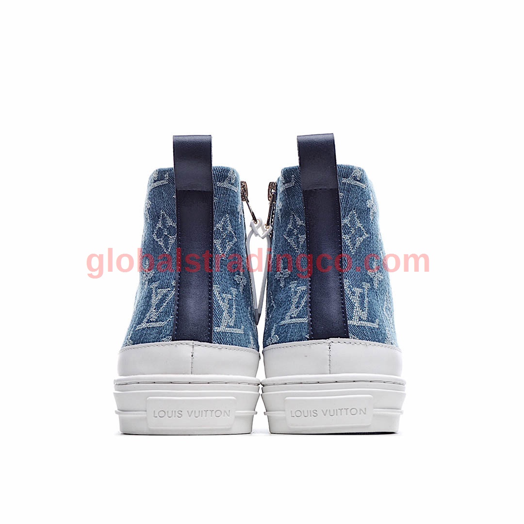 LV Stellar Sneaker Boot Casual White Board Shoes